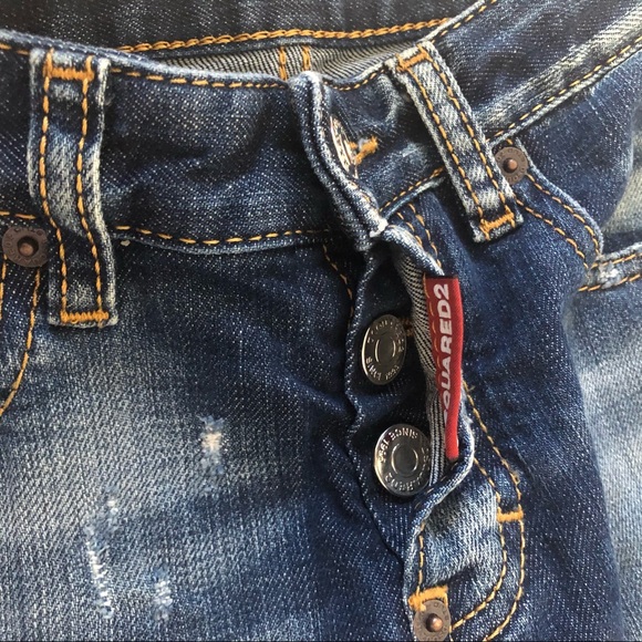 Dsquared2 Cropped jeans Embroidery + Long sleeve shirt. Girls Size 10 - Picture 12 of 16